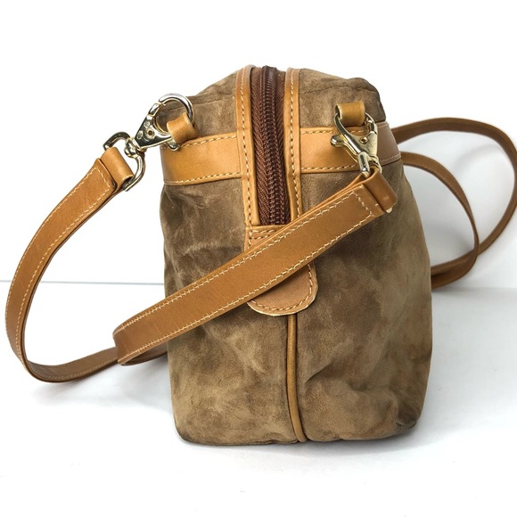 Vintage Mark Cross Brown Suede Handbag - Picture 2 of 13